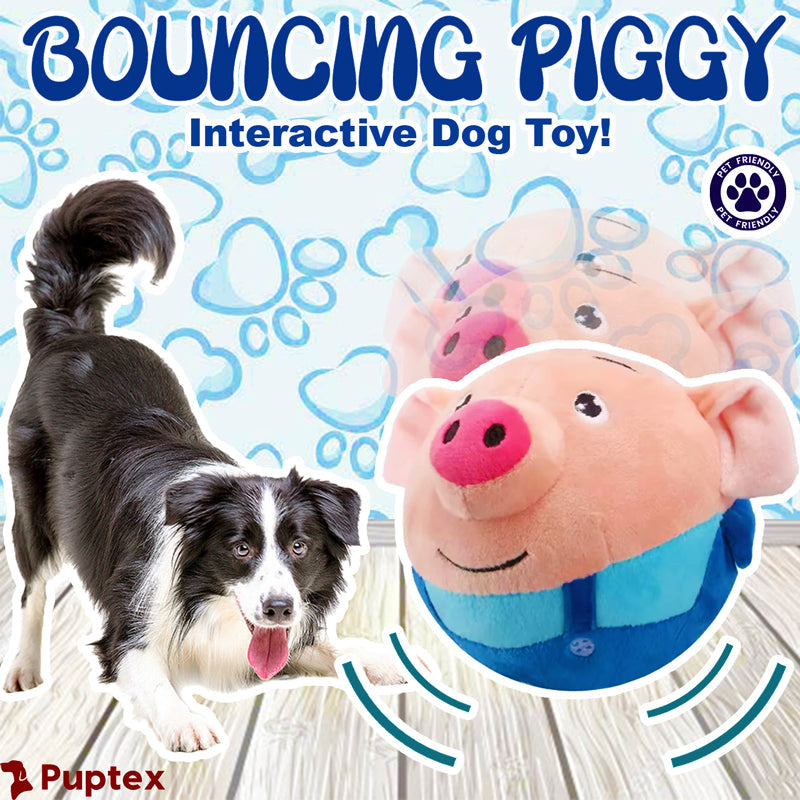 Bouncing Piggy - Interactive Dog Toy Puptex Bouncing Piggy - Interactive Dog Toy Puptex