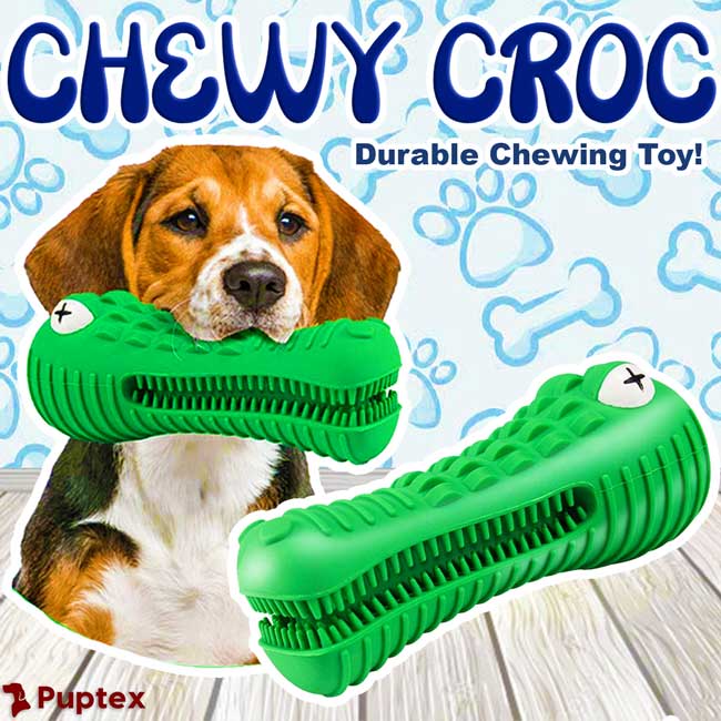 Chewy Croc™ Durable Chewing Toy – Puptex - Main Image