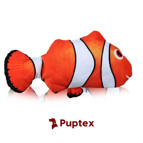 Interactive Floppy Fish Dog Toys for Large/Medium/Small Dogs,Squeaky Plush  Tough Puppy Toys ,Motion Activated (Floppy Shark) 